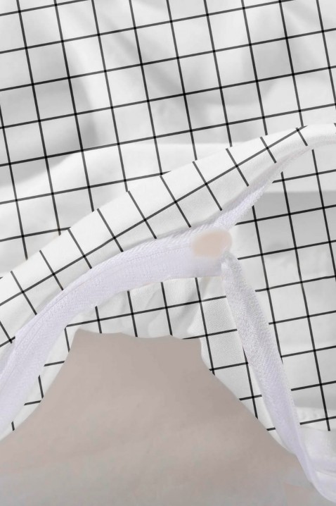 Lenjerie de pat MAJORDA 155 x 200 cm bumbac satin, Culoare: alb, IVET.RO - Reduceri de până la -80%
