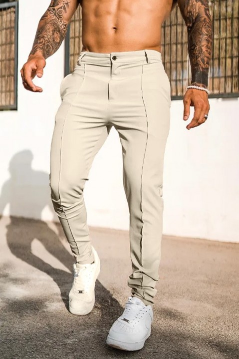 Pantaloni bărbați VOCO ECRU, Culoare: ecru, IVET.RO - Reduceri de până la -80%