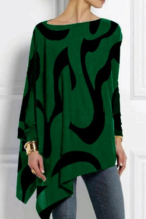 Bluză damă ROGONHA GREEN, Culoare: verde cu negru, IVET.RO - Reduceri de până la -80%