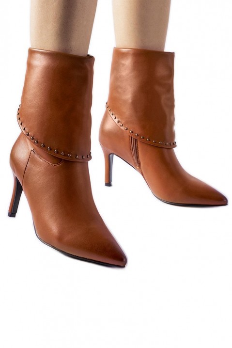 Botine damă DENERMA CAMEL, Culoare: maro deschis    , IVET.RO - Reduceri de până la -80%