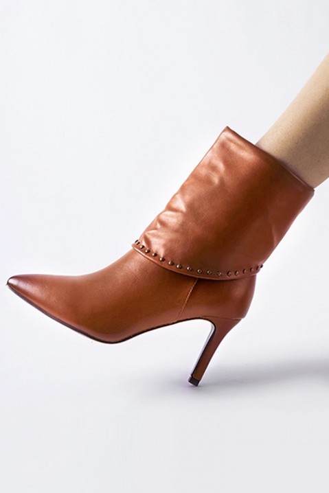 Botine damă DENERMA CAMEL, Culoare: maro deschis    , IVET.RO - Reduceri de până la -80%
