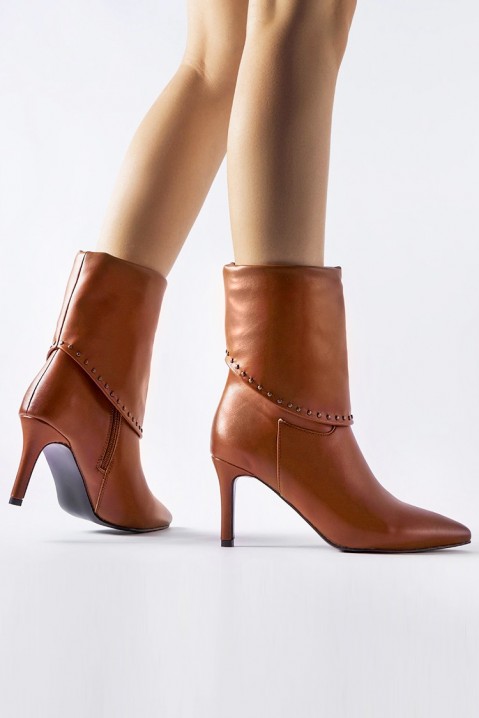 Botine damă DENERMA CAMEL, Culoare: maro deschis    , IVET.RO - Reduceri de până la -80%