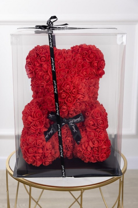 Urs trandafir MERINDI RED 34 cm, Culoare: roșu, IVET.RO - Reduceri de până la -80%