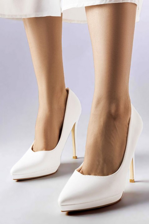 Pantofi damă MALINESA WHITE, Culoare: alb, IVET.RO - Reduceri de până la -80%