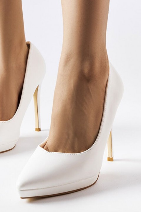 Pantofi damă MALINESA WHITE, Culoare: alb, IVET.RO - Reduceri de până la -80%