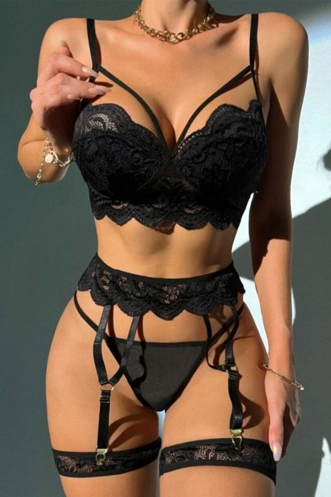 Set lenjerie intimă VENITENA BLACK, Culoare: negru, IVET.RO - Reduceri de până la -80%