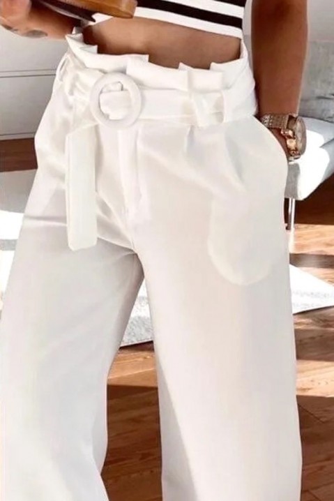 Pantaloni VOLENTA WHITE, Culoare: alb, IVET.RO - Reduceri de până la -80%