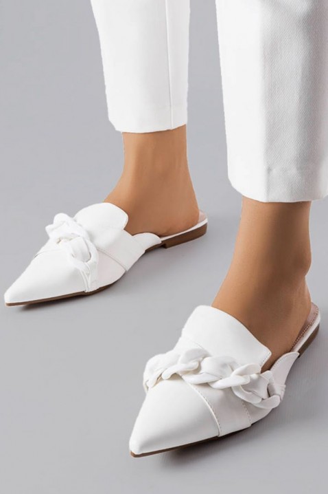 Papuci damă BATENDA WHITE, Culoare: alb, IVET.RO - Reduceri de până la -80%