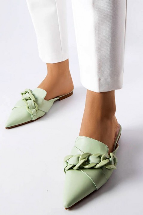 Papuci damă BATENDA GREEN, Culoare: verde, IVET.RO - Reduceri de până la -80%