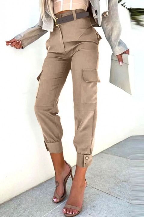 Pantaloni BOLIARA BEIGE, Culoare: bej, IVET.RO - Reduceri de până la -80%