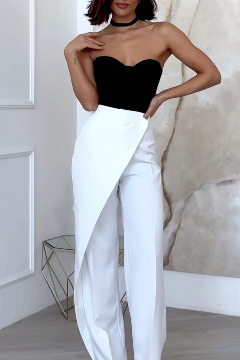 Pantaloni ZARMELA WHITE, Culoare: alb, IVET.RO - Reduceri de până la -80%
