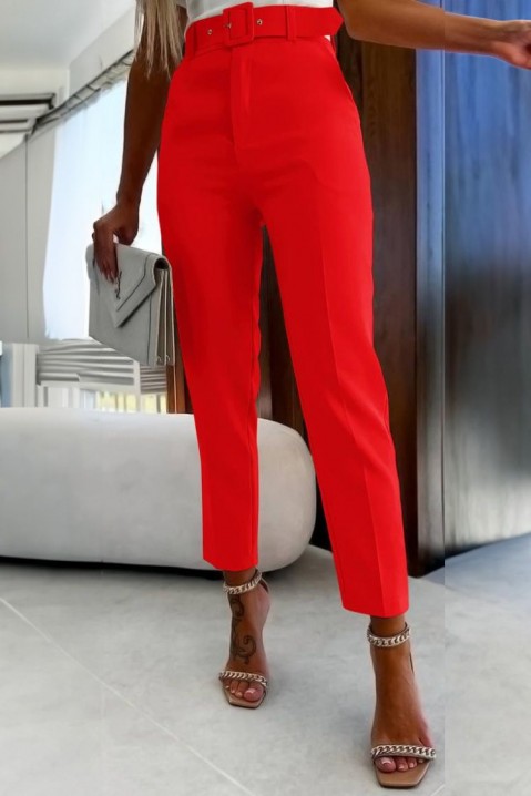 Pantaloni FLOSINA RED, Culoare: roșu, IVET.RO - Reduceri de până la -80%