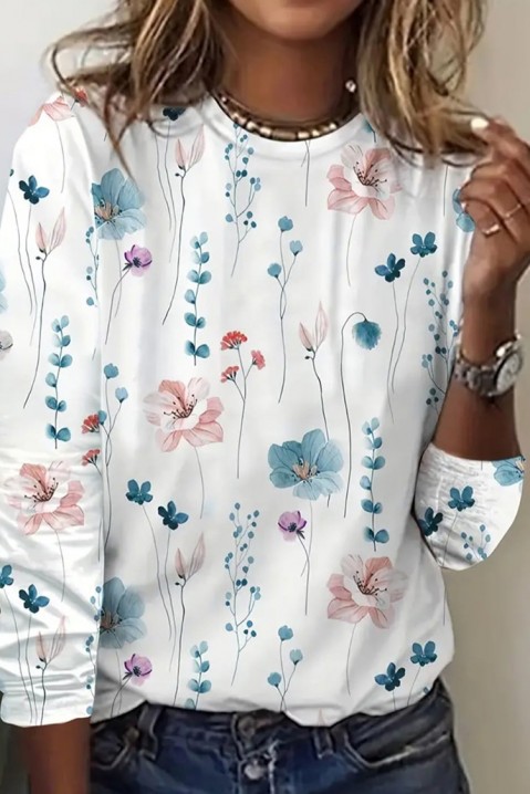 Bluză damă ASORMELDA WHITE, Culoare: multicolor, IVET.RO - Reduceri de până la -80%