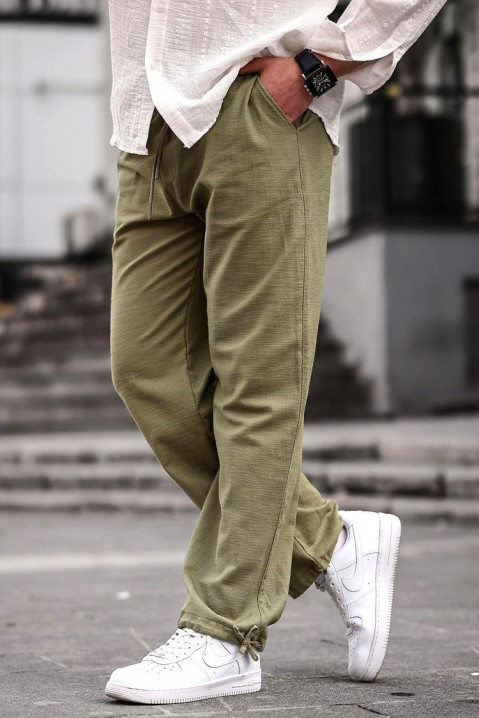 Pantaloni bărbați LEFONHO KHAKI, Culoare: khaki, IVET.RO - Reduceri de până la -80%
