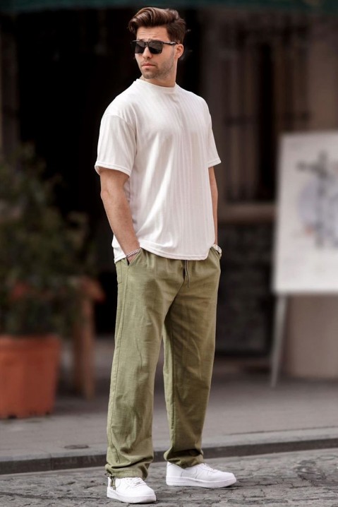 Pantaloni bărbați LEFONHO KHAKI, Culoare: khaki, IVET.RO - Reduceri de până la -80%