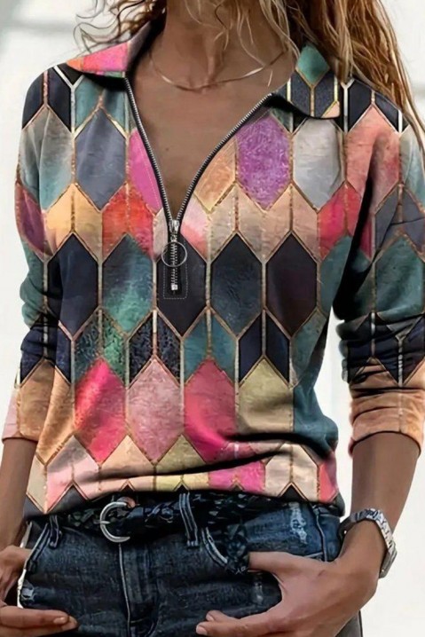 Bluză damă NERDOMSA PINK, Culoare: multicolor, IVET.RO - Reduceri de până la -80%