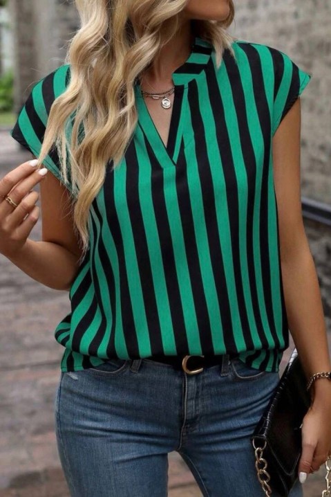 Bluză damă KRESILDA GREEN, Culoare: verde cu negru, IVET.RO - Reduceri de până la -80%