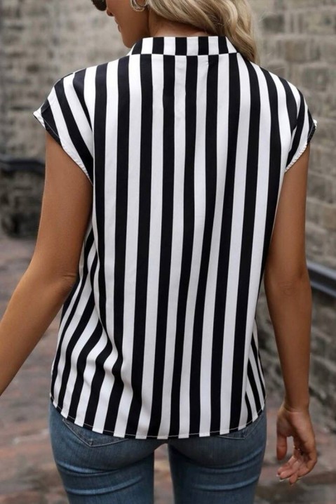 Bluză damă KRESILDA BLACK, Culoare: negru și alb, IVET.RO - Reduceri de până la -80%
