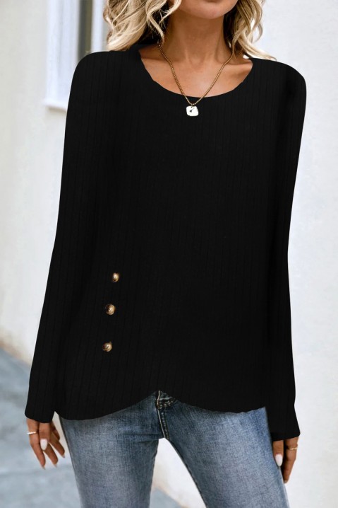 Bluză damă PIROLZA BLACK, Culoare: negru, IVET.RO - Reduceri de până la -80%