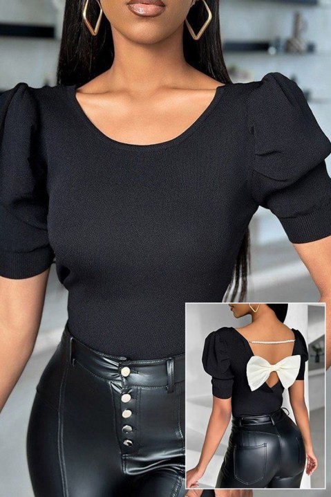 Bluză damă POLTINA, Culoare: negru, IVET.RO - Reduceri de până la -80%