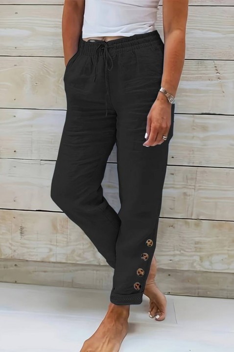 Pantaloni PIODEMA BLACK, Culoare: negru, IVET.RO - Reduceri de până la -80%