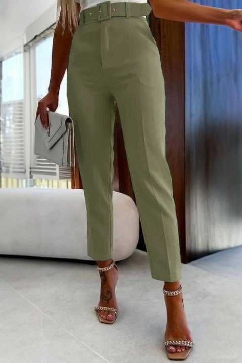 Pantaloni FLOSINA KHAKI, Culoare: khaki, IVET.RO - Reduceri de până la -80%
