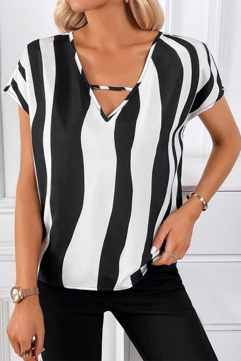 Bluză damă FRENZA, Culoare: negru și alb, IVET.RO - Reduceri de până la -80%