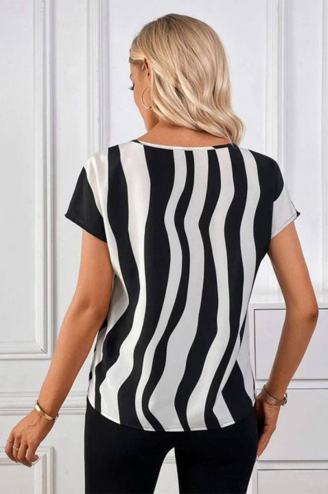 Bluză damă FRENZA, Culoare: negru și alb, IVET.RO - Reduceri de până la -80%