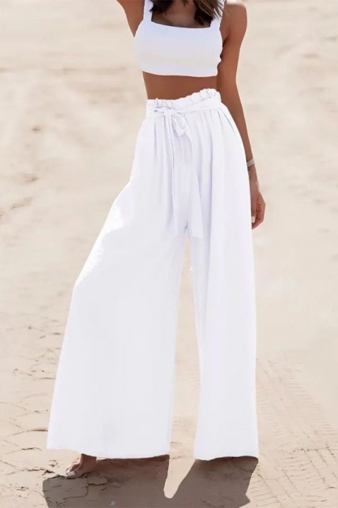 Pantaloni ROSINITA WHITE, Culoare: alb, IVET.RO - Reduceri de până la -80%