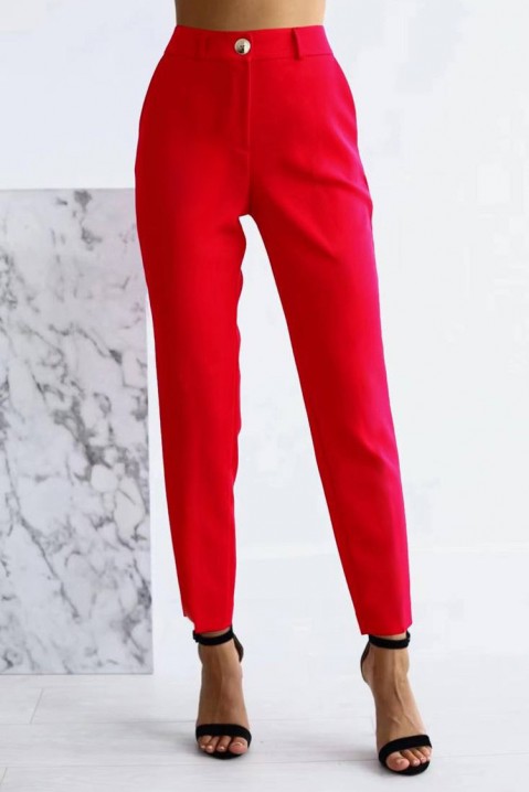 Pantaloni RENTIDA RED, Culoare: roșu, IVET.RO - Reduceri de până la -80%