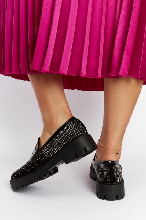 Mocasini damă DELMORDA BLACK, Culoare: negru, IVET.RO - Reduceri de până la -80%