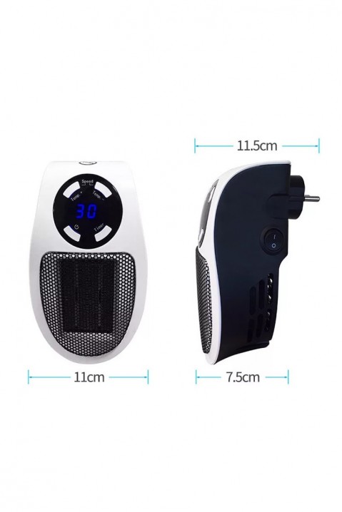 Mini încălzitor cu ventilator ROBENTI, Culoare: negru și alb, IVET.RO - Reduceri de până la -80%