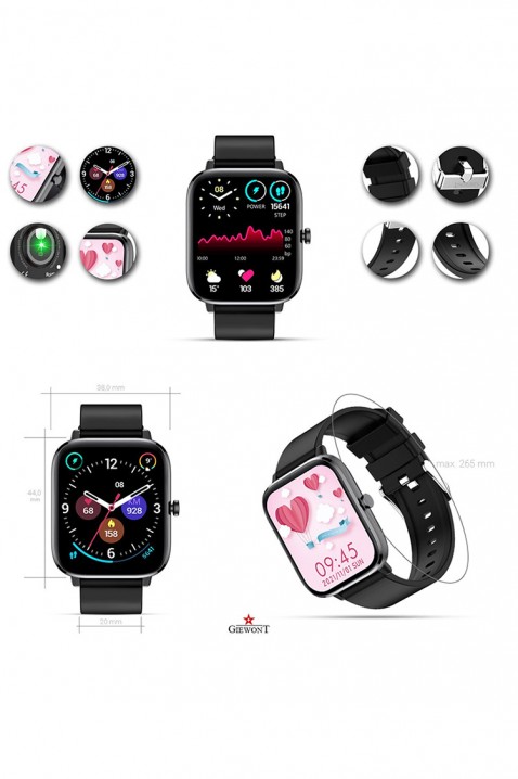Ceas smartwatch Giewont Dynamic SmartCall GW230-2, Culoare: negru, IVET.RO - Reduceri de până la -80%