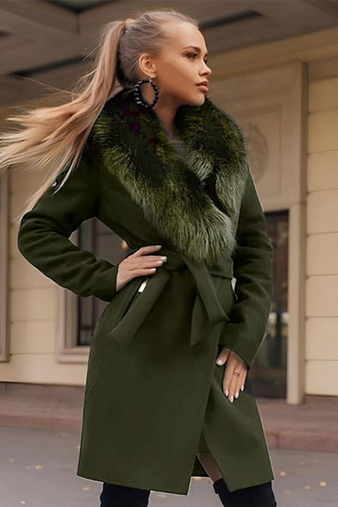 Palton TORELFA KHAKI, Culoare: khaki, IVET.RO - Reduceri de până la -80%