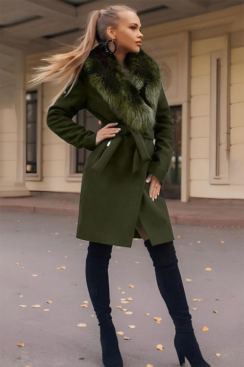 Palton TORELFA KHAKI, Culoare: khaki, IVET.RO - Reduceri de până la -80%
