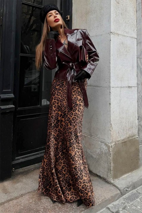 Fustă ZOLVERDA, Culoare: leopard, IVET.RO - Reduceri de până la -80%