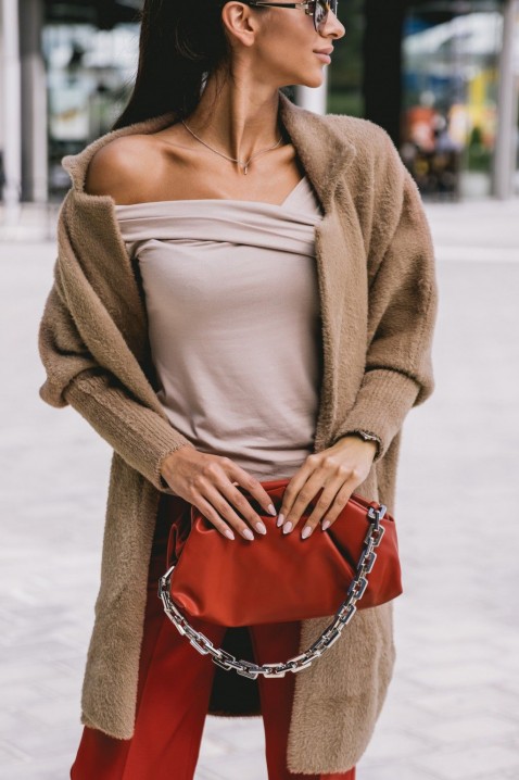 Cardigan LIORA BROWN, Culoare: maro, IVET.RO - Reduceri de până la -80%