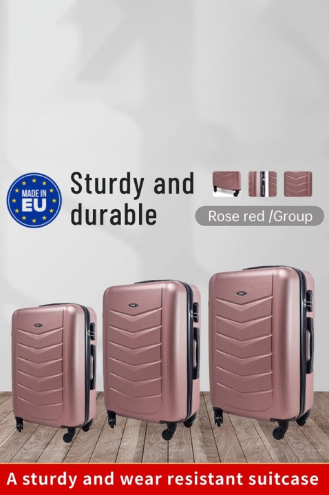 Set 3 valize MORTIGO PUDRA, Culoare: pudră, IVET.RO - Reduceri de până la -80%