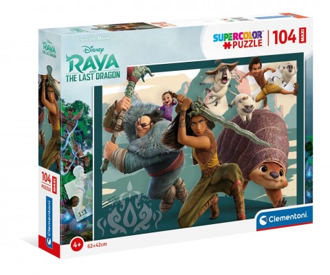 Puzzle pentru copii Clementoni cu 104 piese maxi - Raya și ultimul dragonIVET.RO - Reduceri de până la -80%