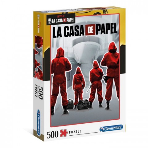 Puzzle Clementoni de 500 piese - La Casa de PapelIVET.RO - Reduceri de până la -80%