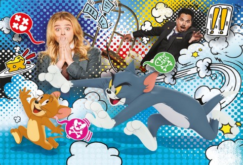 Puzzle pentru copii Clementoni cu 24 de piese maxi - Tom și JerryIVET.RO - Reduceri de până la -80%