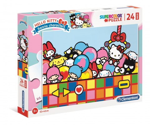 Puzzle pentru copii Clementoni cu 24 de piese maxi - Hello KittyIVET.RO - Reduceri de până la -80%