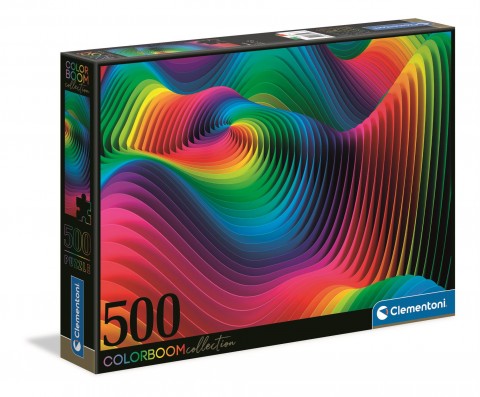Puzzle Clementoni 500 de piese - Valuri colorateIVET.RO - Reduceri de până la -80%