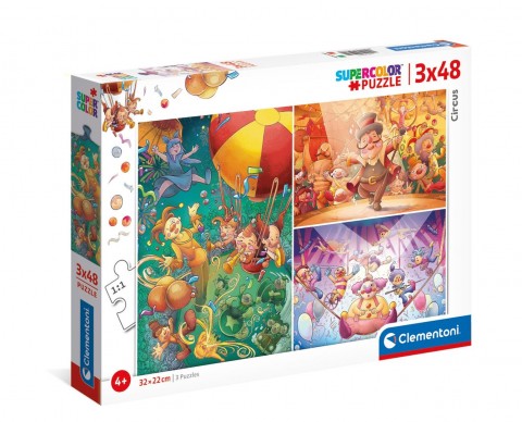 Puzzle pentru copii Clementoni de 3 x 48 piese - CircIVET.RO - Reduceri de până la -80%