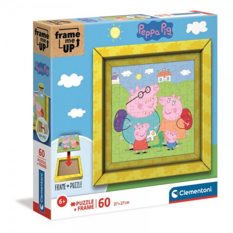Puzzle pentru copii Clementoni Frame Me Up 60 de piese - Peppa PigIVET.RO - Reduceri de până la -80%