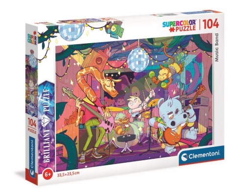 Puzzle strălucitor Clementoni 104 piese - Trupa muzicalăIVET.RO - Reduceri de până la -80%