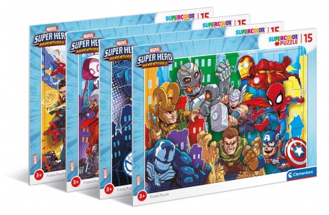 Puzzle pentru copii Clementoni cu 15 piese - Supereroii MarvelIVET.RO - Reduceri de până la -80%