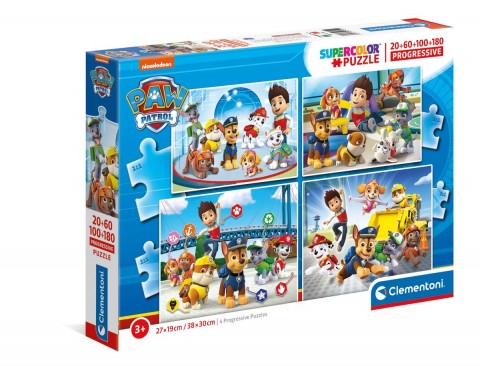 Puzzle pentru copii Clementoni 4 în 1 - Patrula CățelușilorIVET.RO - Reduceri de până la -80%
