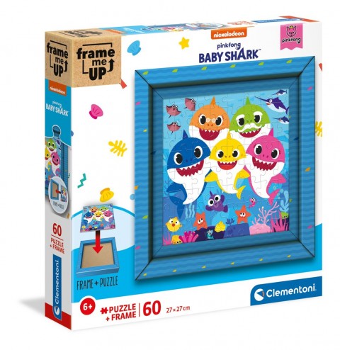 Puzzle pentru copii Clementoni Frame Me Up 60 de piese - Baby SharkIVET.RO - Reduceri de până la -80%