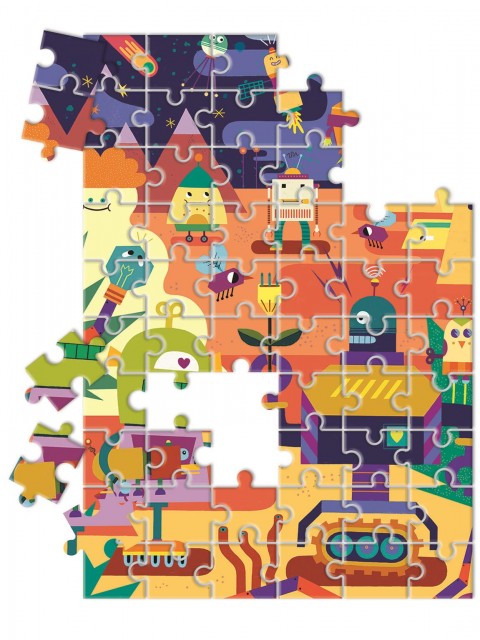 Puzzle educativ Clementoni 60 de piese - Roboți coloratiIVET.RO - Reduceri de până la -80%